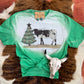 Christmas Cow Scene Western Tee - Ranchy Roan Boutique 