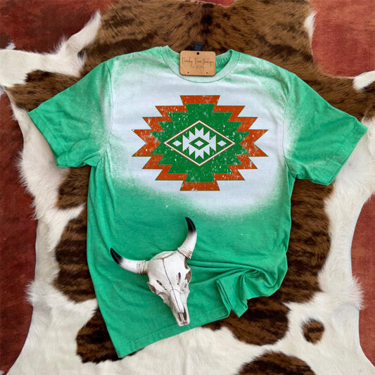 Aztec Christmas Western Tee - Ranchy Roan Boutique 