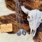 Western Eight Ball Pendant Trendy Rodeo Necklace