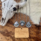 Western  Howlite Spade Trendy Necklace