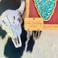 Western Navajo Style Pearl Hoop Earrings