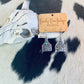 Western Patterned Casting Dangle Earrings