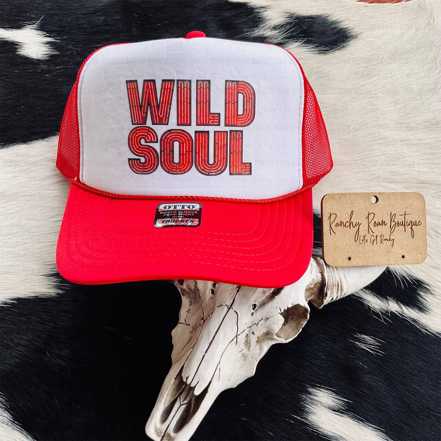 Neon Wild Soul Foam Trucker Hat - Ranchy Roan Boutique 