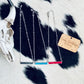 Black Bar Stone Necklace - Ranchy Roan Boutique 