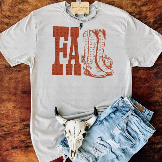 Fall Western Boots Graphic Tee