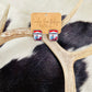 Vintage Cowboy Western Graphic Stud Earrings