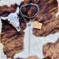 Turquoise Concho Navajo Lariat Necklace