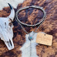 Turquoise Concho Navajo Lariat Necklace