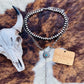 Turquoise Concho Navajo Lariat Necklace