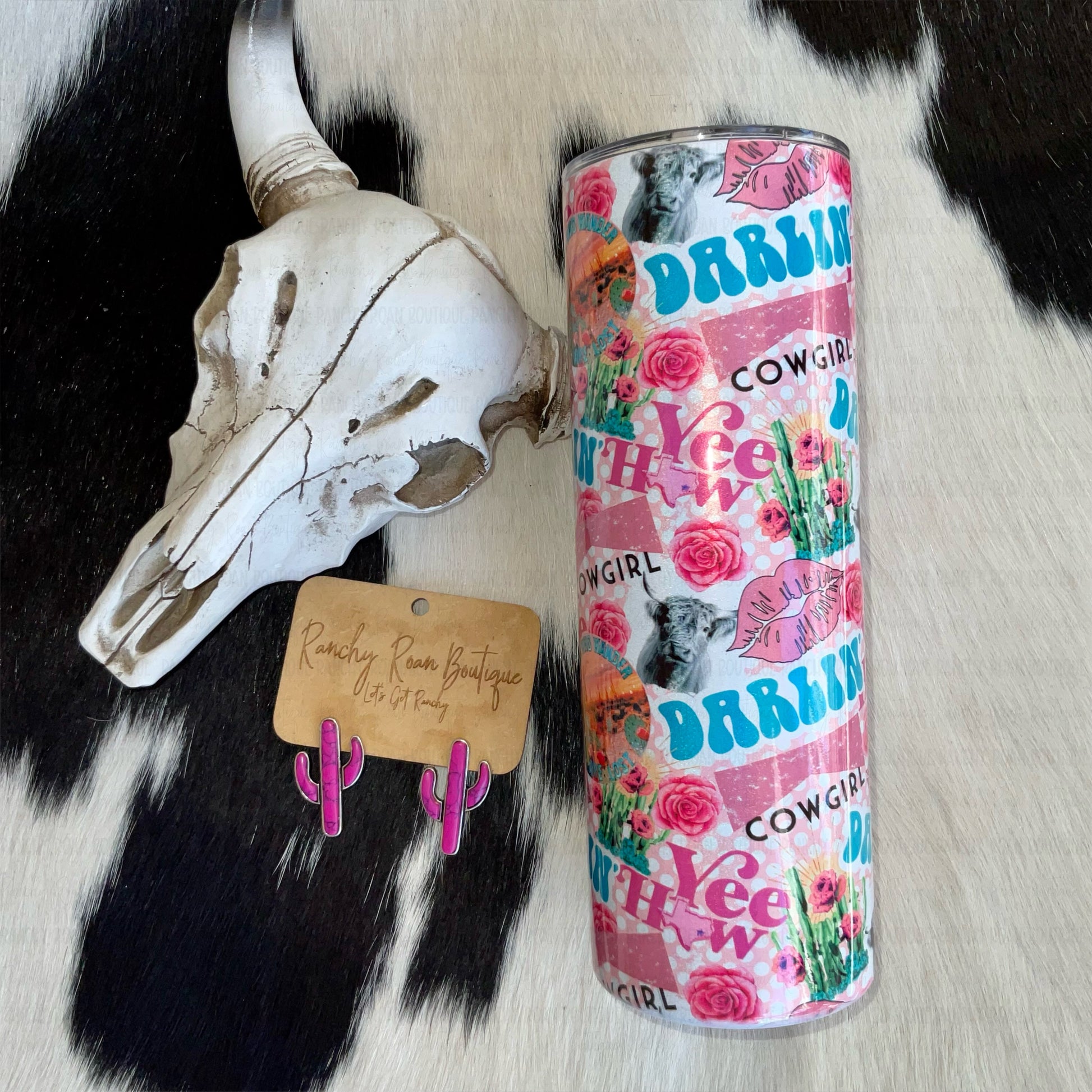 Darlin 20oz Skinny Tumbler - Ranchy Roan Boutique 