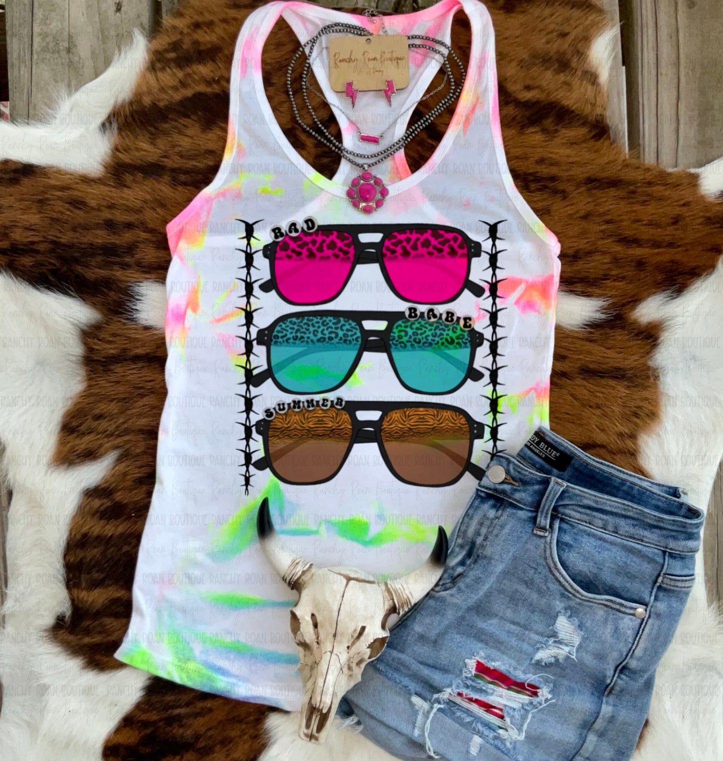 Rad Babe Summer Racerback Tank