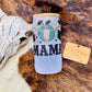 Mama Cowhide Western Skull Frosted Glass Tumbler