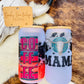 Coffee Serape Frosted Western Glass Tumbler