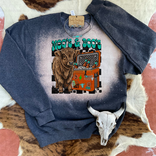 Moo’s & Boo’s Highland Cow Sweatshirt