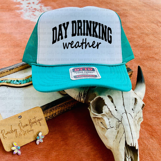 Day Drinking Weather Western Trucker Hat