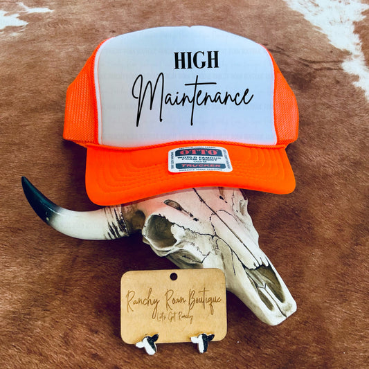High Maintenance Western Trucker Hat