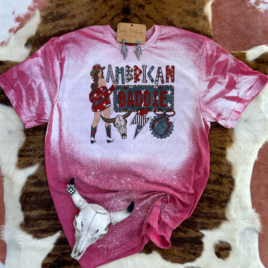 American Baddie Patriotic Western Graphic Tee