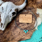 Western Half Concho Stone Choker