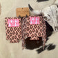 Rodeo Babe Leopard Fringe Koozie