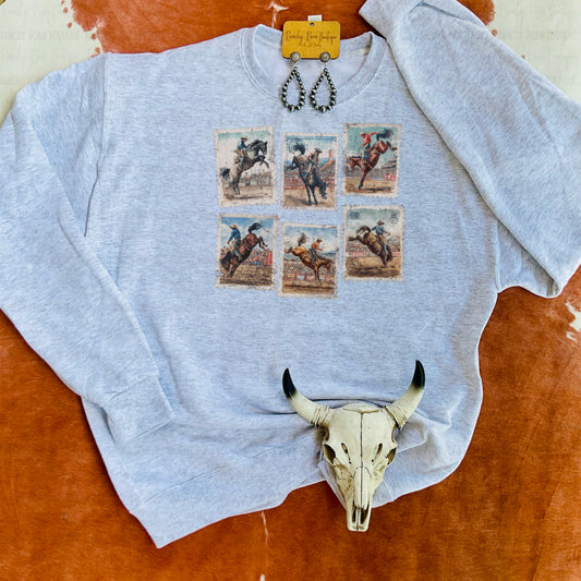 Rodeo Stamp Collection Graphic Sweatshirt