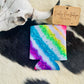 Neon Glitter Western. Serape Koozie