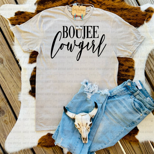 Boujee Cowgirl Western Graphic Tee