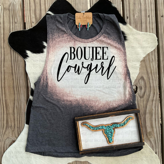 Boujee Cowgirl Western Festival Muscle Tank