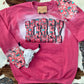 Merry & Ranchy Christmas Bleached Western Sweatshirt