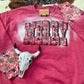 Merry & Ranchy Christmas Bleached Western Sweatshirt