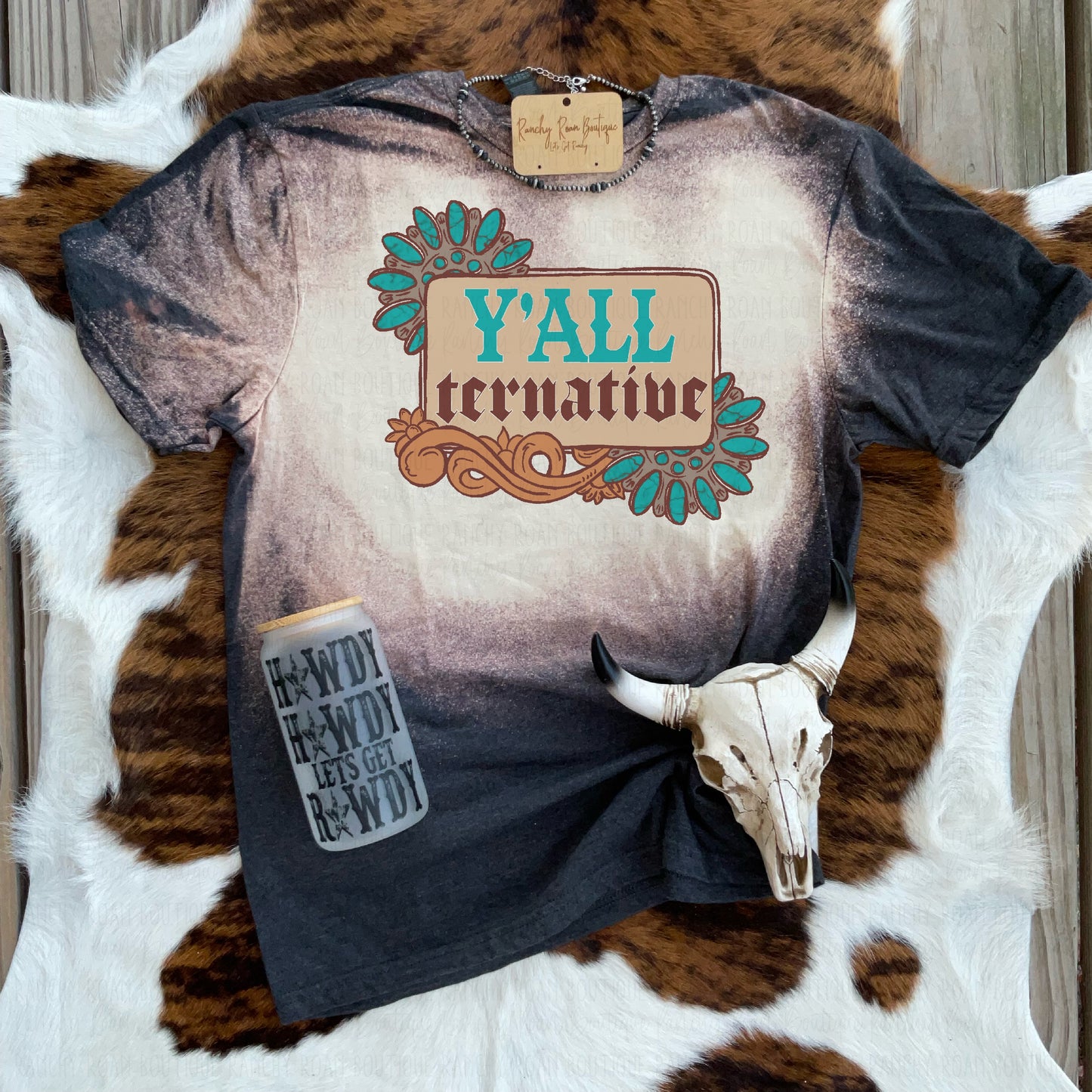 Yall Ternative Western T-Shirt - Ranchy Roan Boutique 