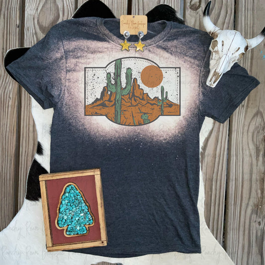 Desert Scene Western T-shirt - Ranchy Roan Boutique 