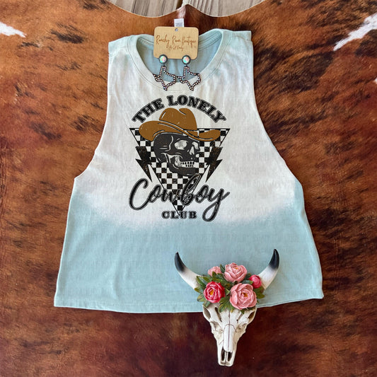 Lonely Cowboy Club Crop Top - Ranchy Roan Boutique 