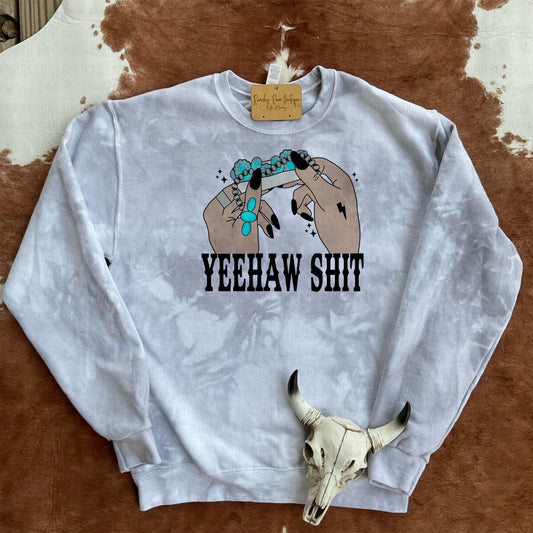 Yeehaw Shit Cowboy Western Sweatshirt - Ranchy Roan Boutique 