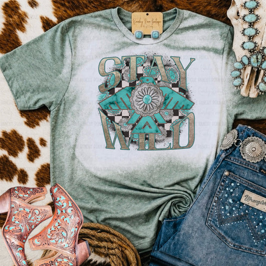 Stay Wild Thunderbird Western Graphic Tee