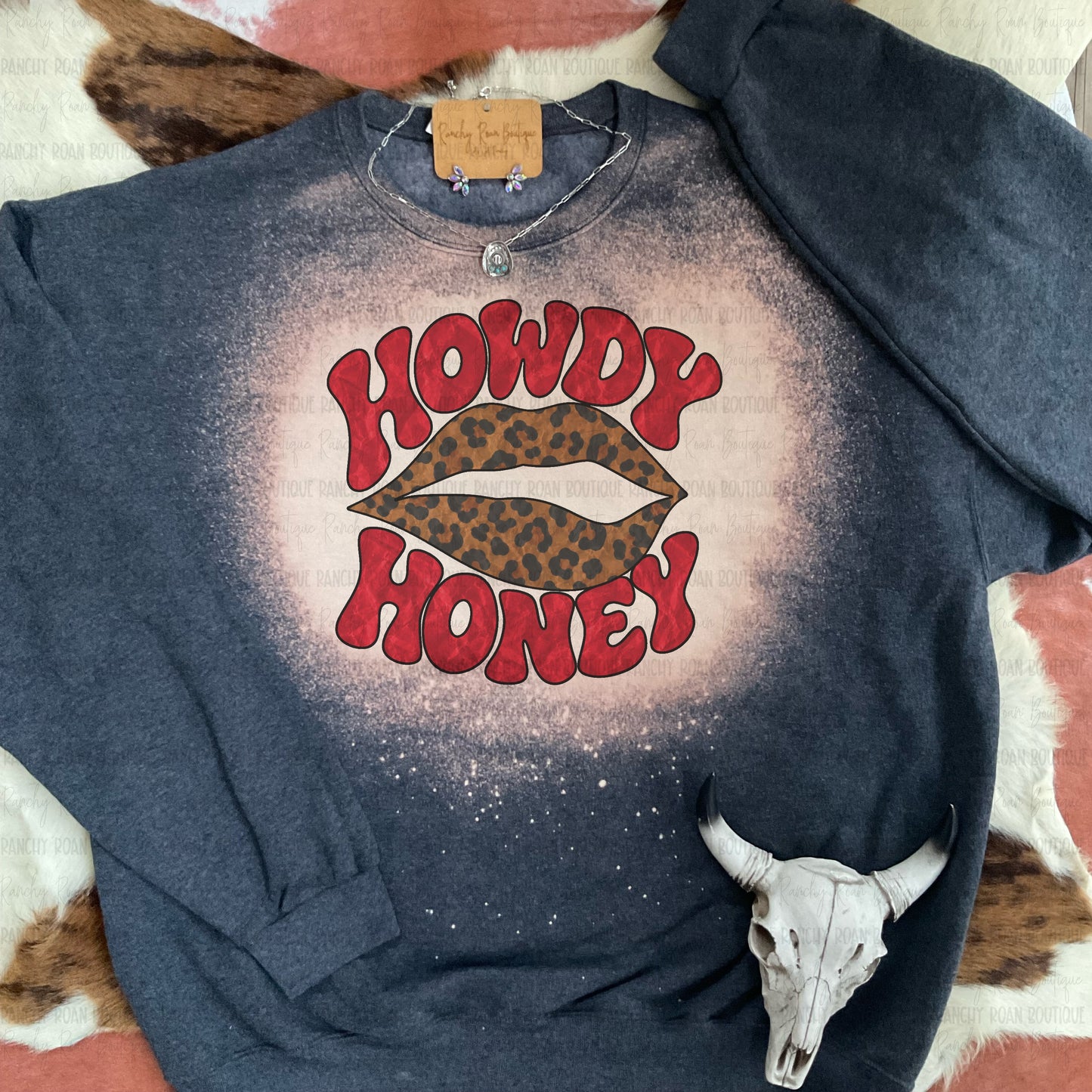Howdy Honey Western Graphic Sweatshirt