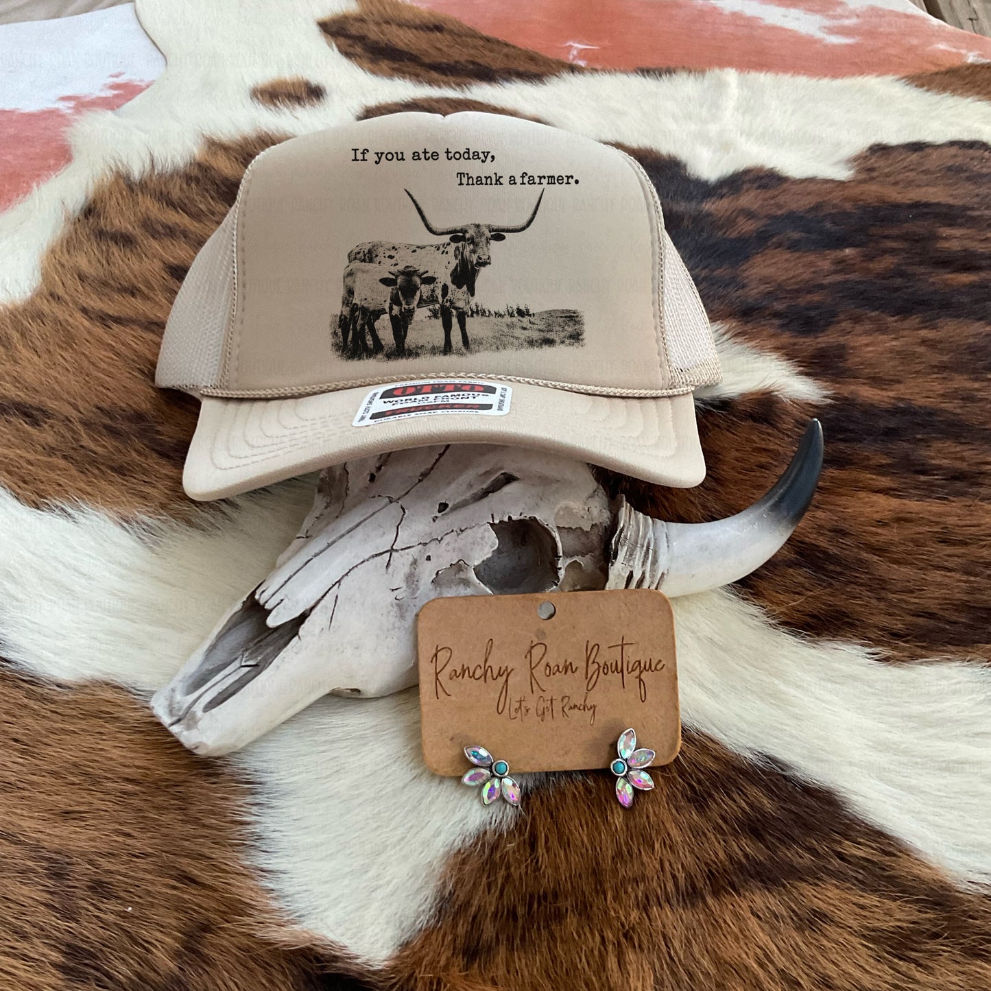 Thank a Farmer Western Trucker Hat