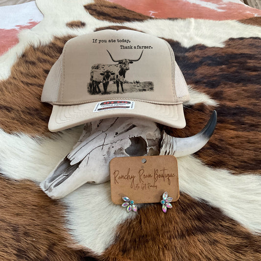 Thank a Farmer Western Trucker Hat