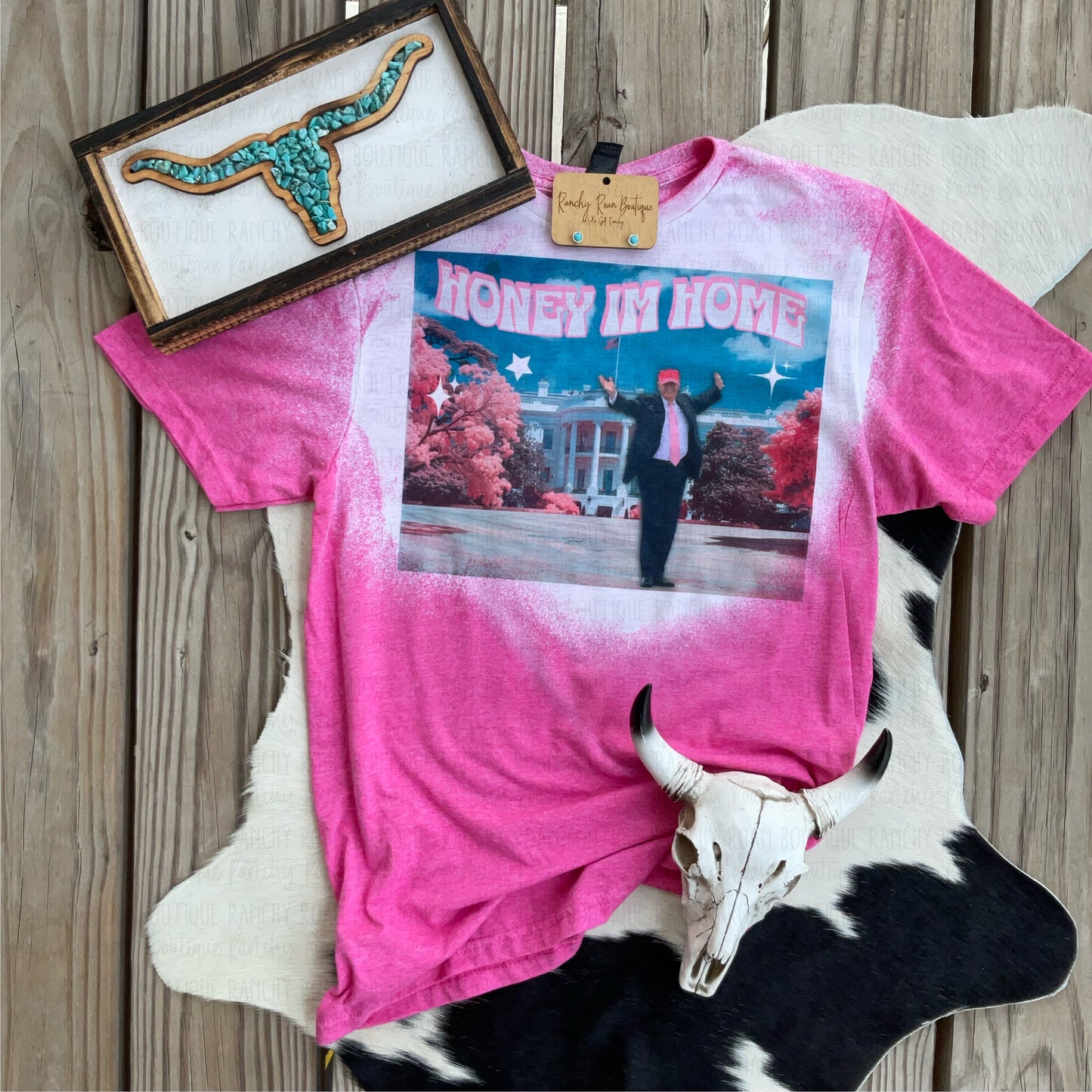 Honey I’m Home Western Trendy Tshirt - Ranchy Roan Boutique 