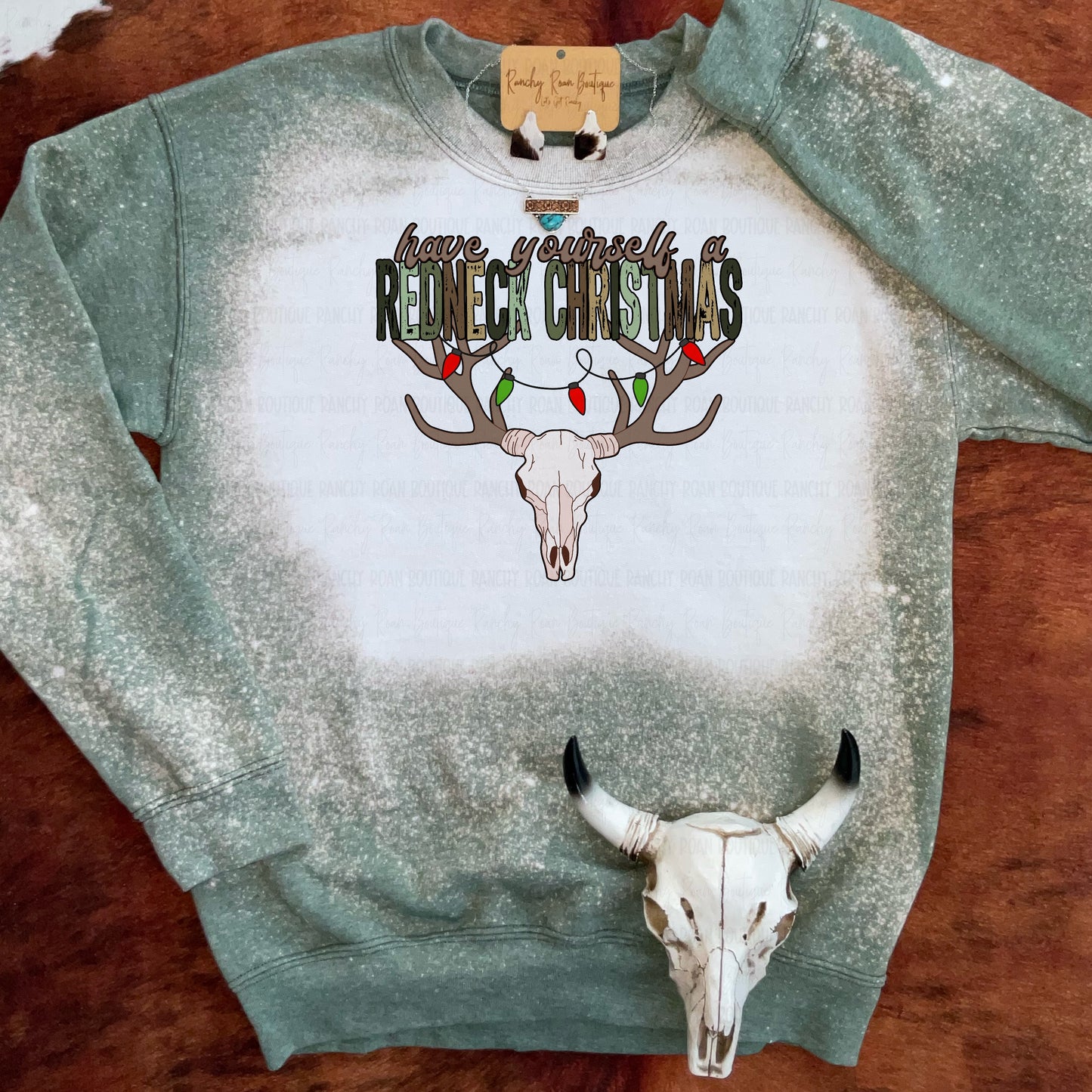 Redneck Christmas Longhorn Sweatshirt