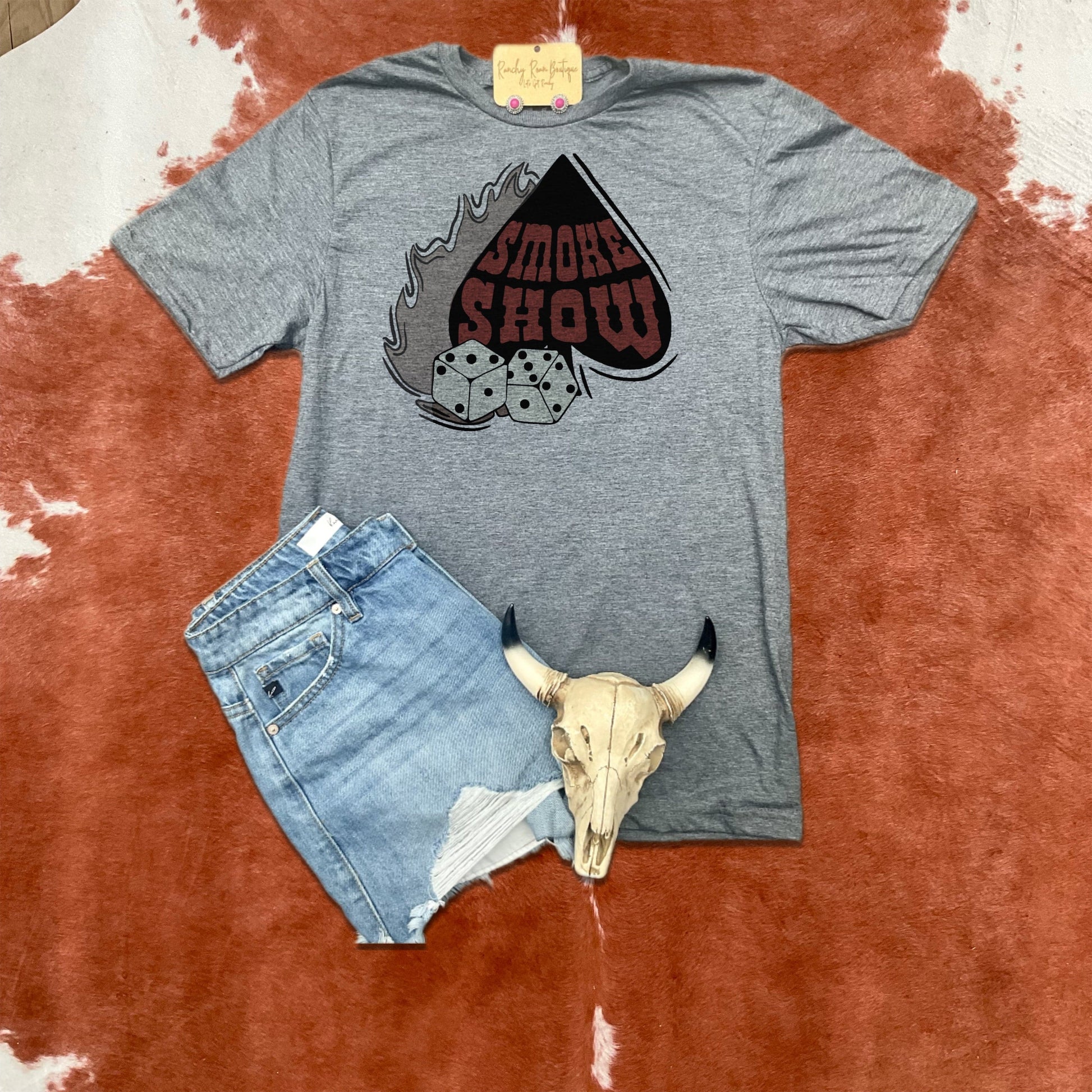 Smoke Show Graphic Western Tee - Ranchy Roan Boutique 