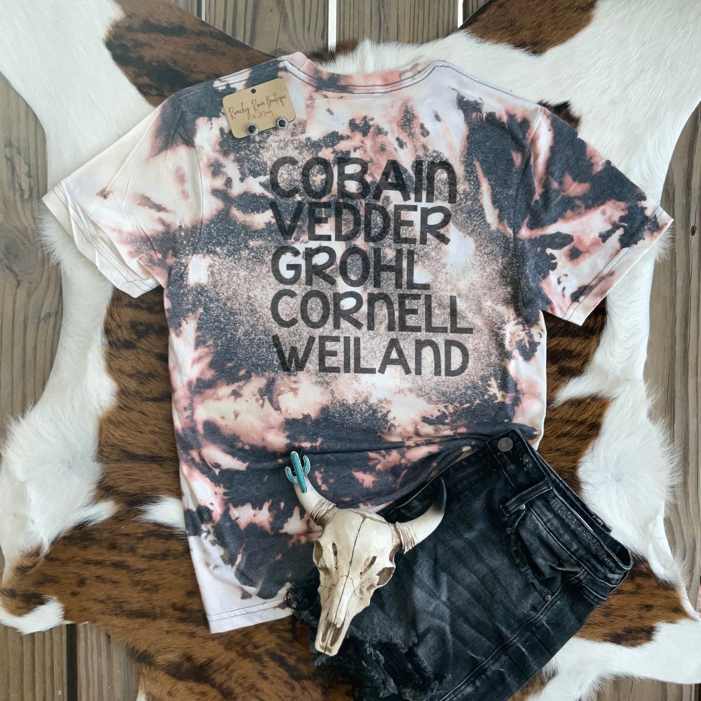 Grunge Rock Tee - Ranchy Roan Boutique 