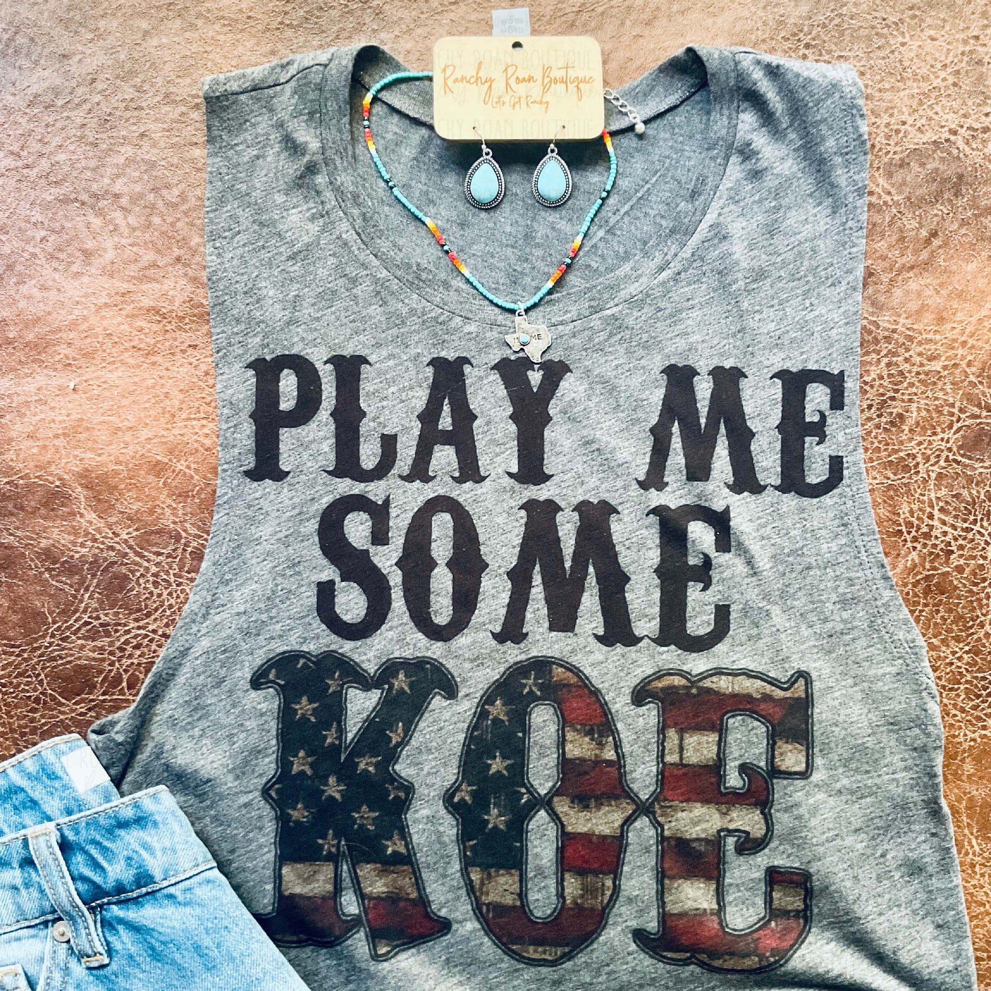 Play Me Some Koe Tank - Ranchy Roan Boutique 