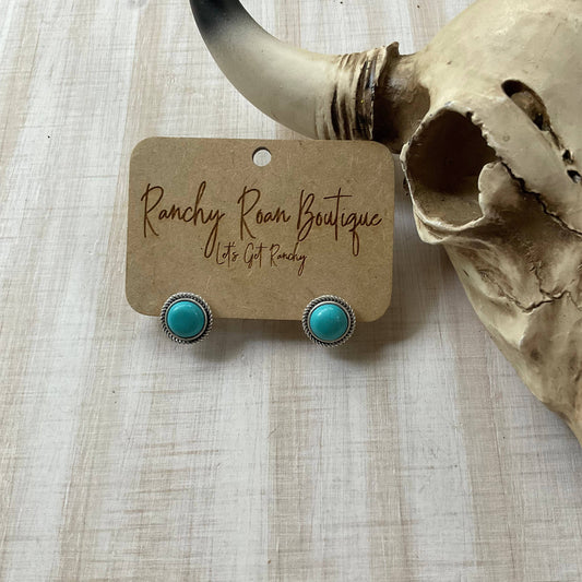 Western Stone Earrings - Ranchy Roan Boutique 