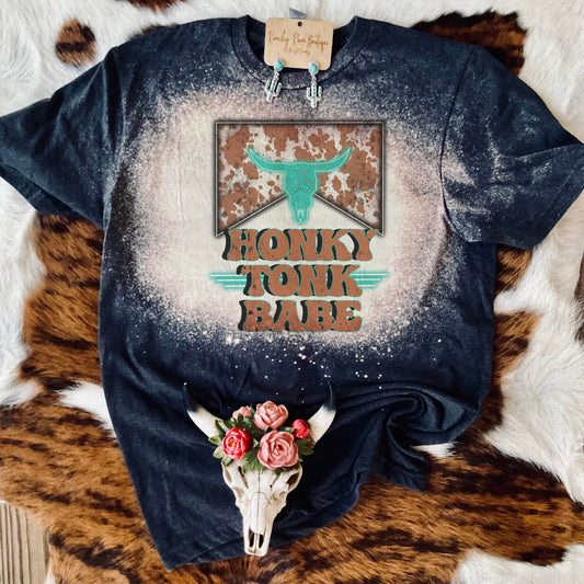 Honky Tonk Babe Western Tee - Ranchy Roan Boutique 