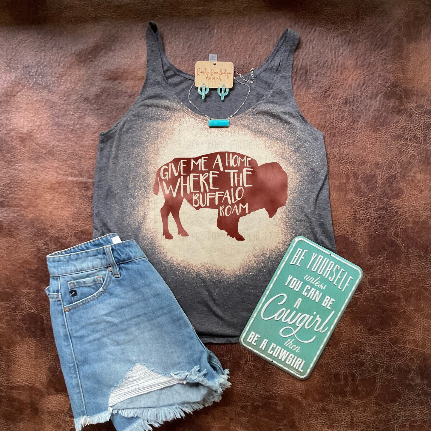 Buffalo Roam Festival Tank - Ranchy Roan Boutique 