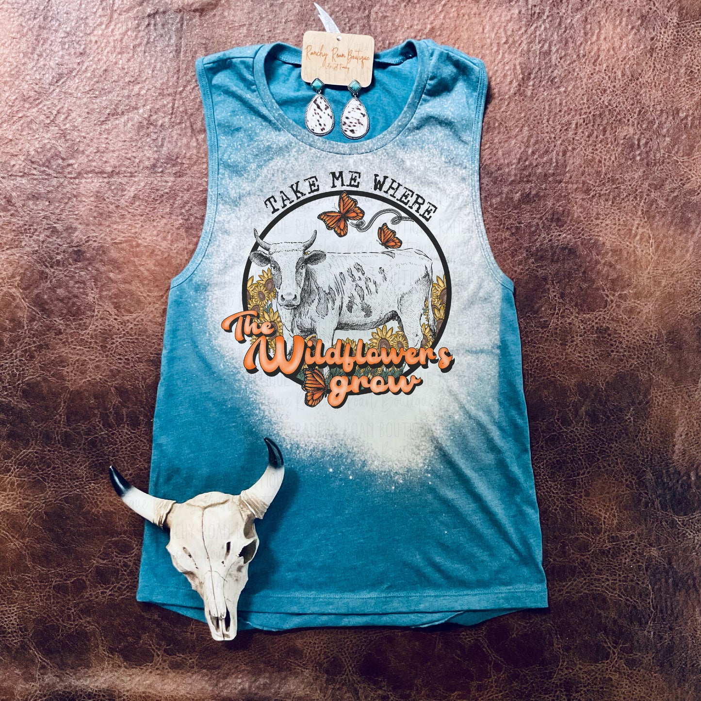 Take Me Where the Wildflowers GrowTank - Ranchy Roan Boutique 