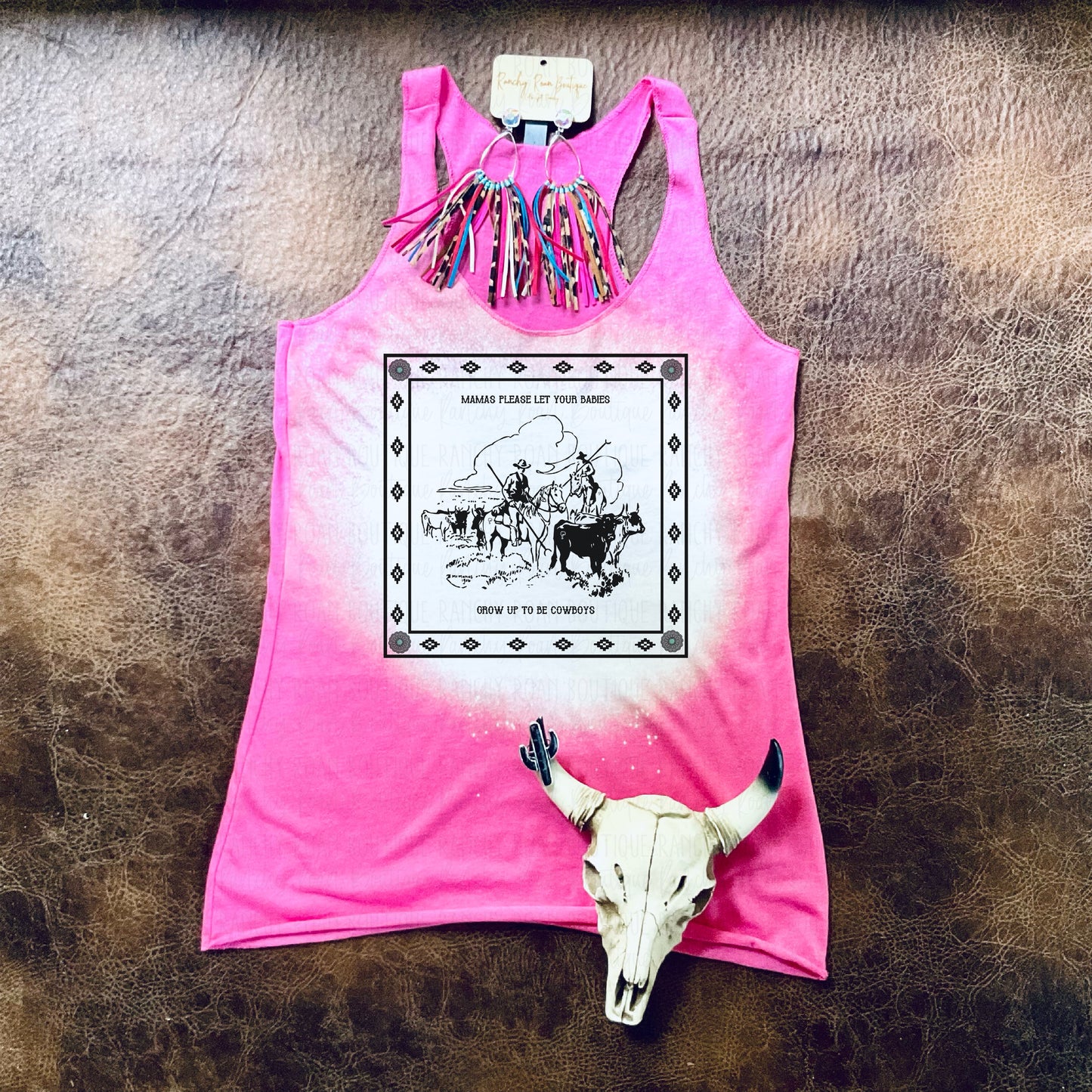 Mama’s Please Let Your Racerback Tank - Ranchy Roan Boutique 