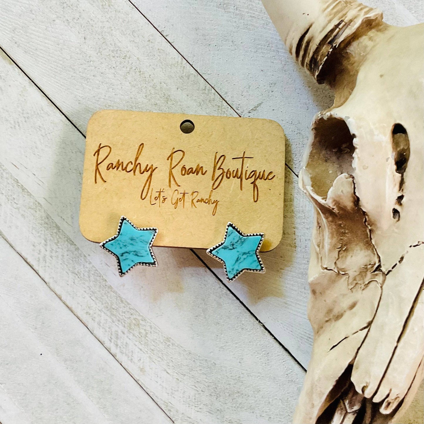 ⭐️Star Stone Stud Earrings - Ranchy Roan Boutique 