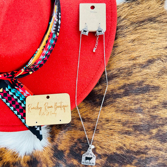 “Till The Cows Come Home” Necklace Set - Ranchy Roan Boutique 