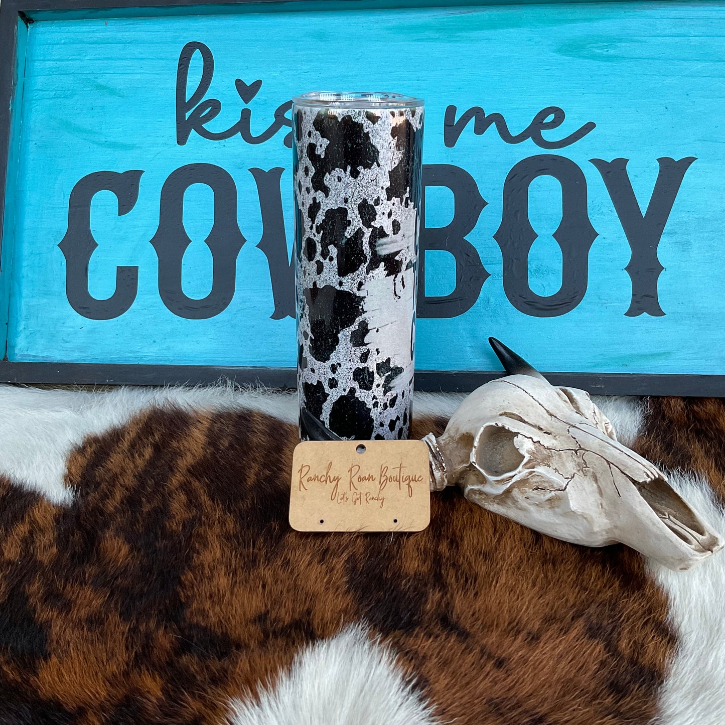 Chasin Them Fine Cowboys 20oz Skinny Tumbler - Ranchy Roan Boutique 